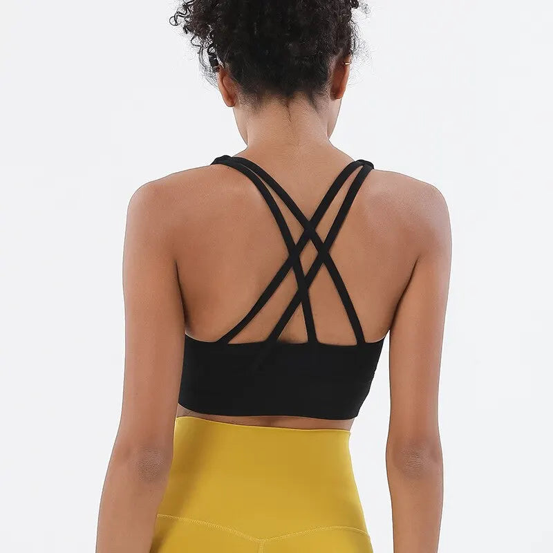 Double Crossed Racer Bra