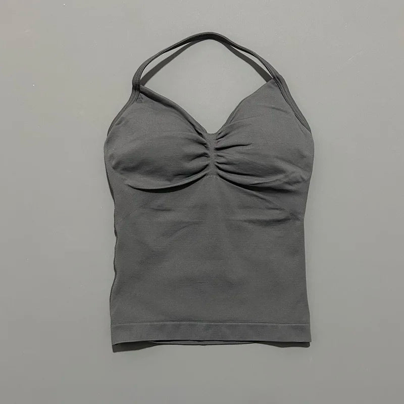 Dynamic Tank With Removable Pads V Neck Sports Sleeveless