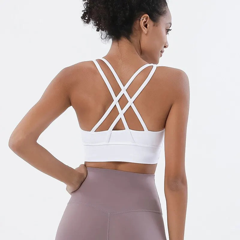 Double Crossed Racer Bra