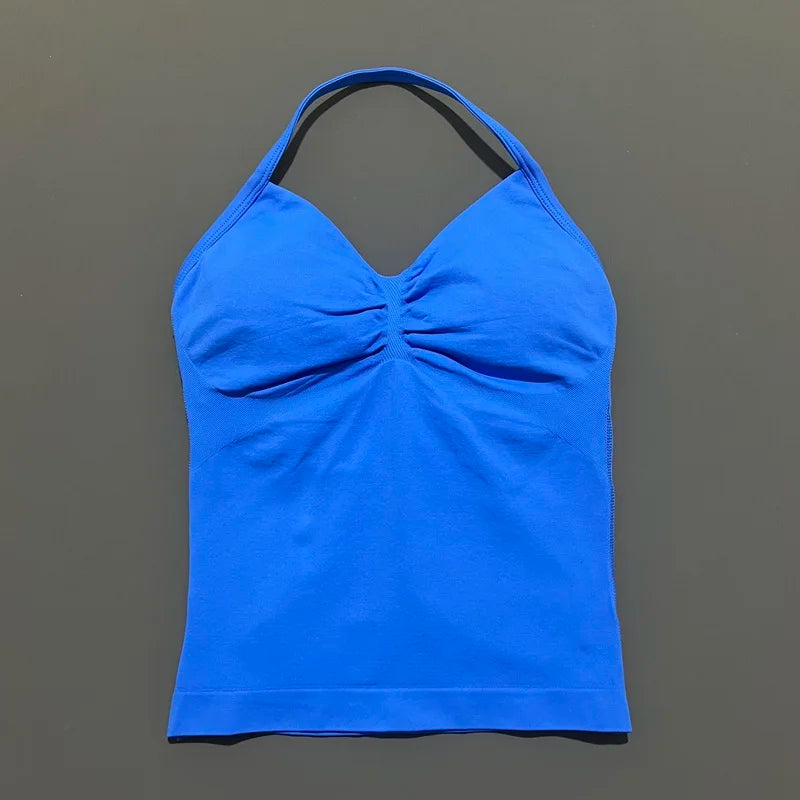 Dynamic Tank With Removable Pads V Neck Sports Sleeveless