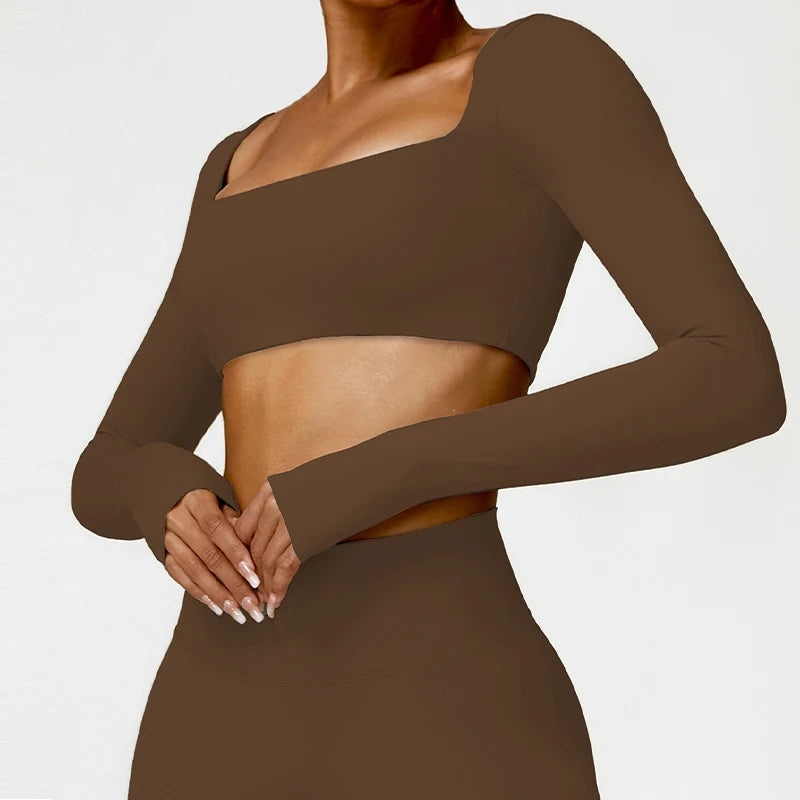 Square Neck Long Sleeve