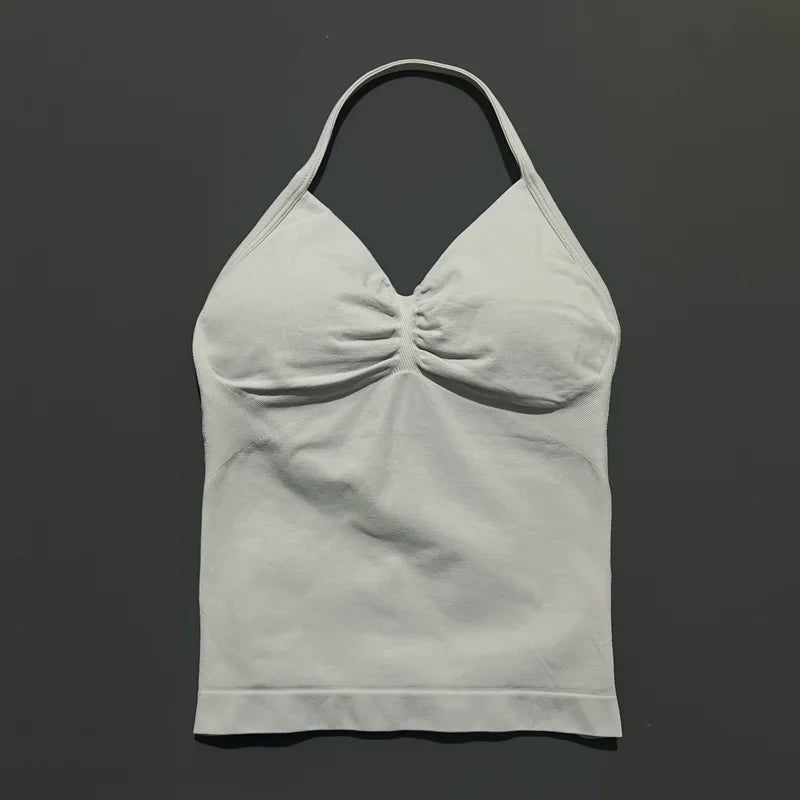 Dynamic Tank With Removable Pads V Neck Sports Sleeveless