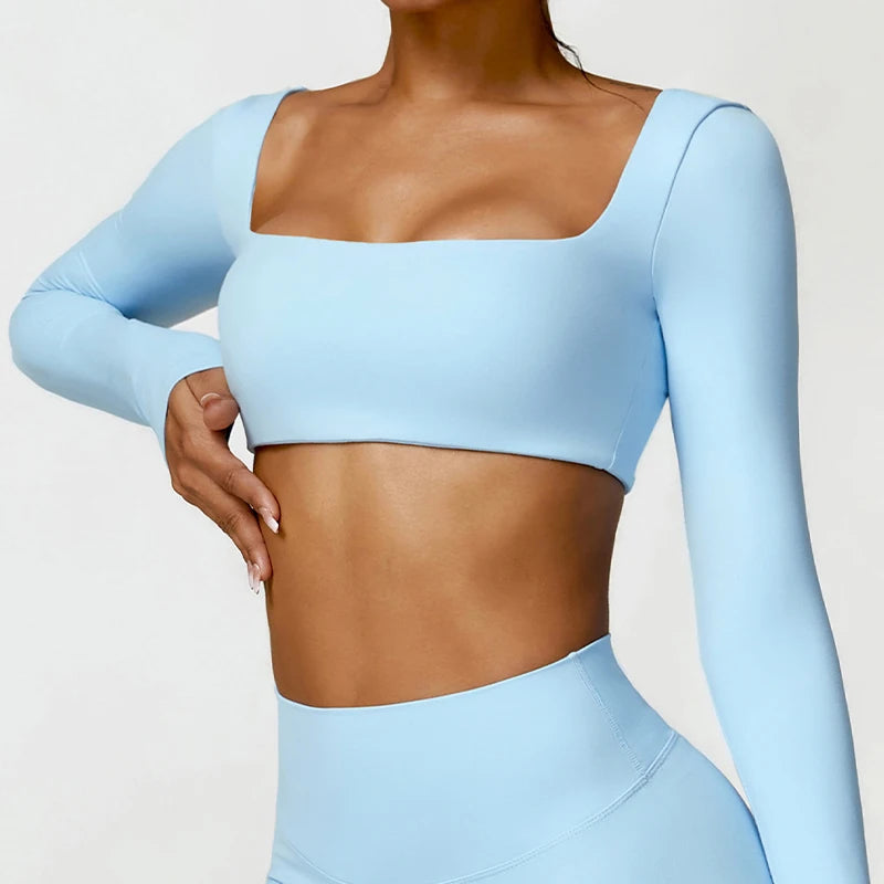 Square Neck Long Sleeve