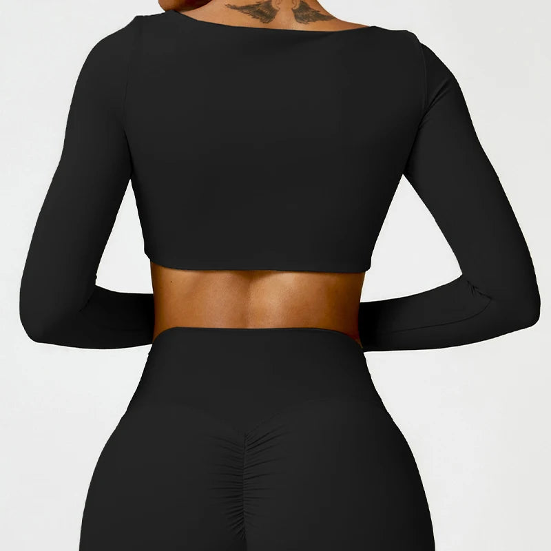 Square Neck Long Sleeve