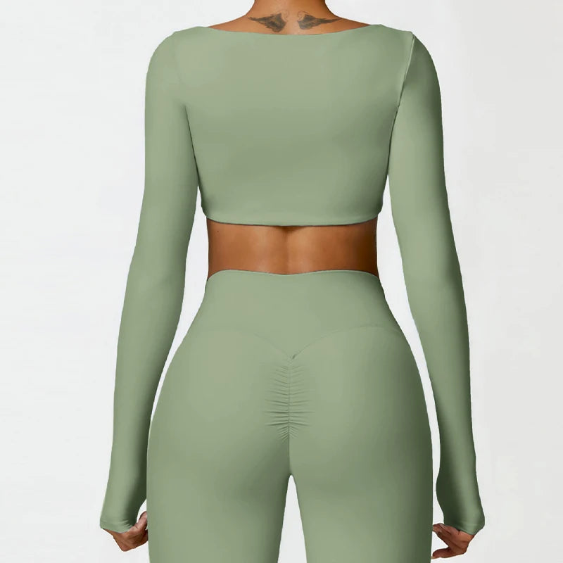 Square Neck Long Sleeve