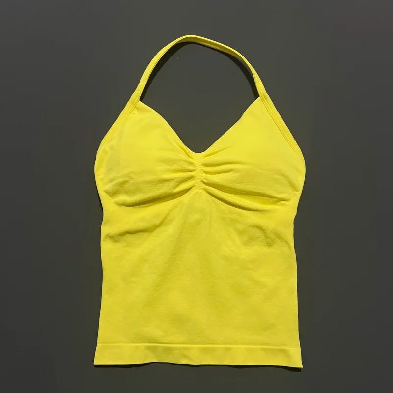 Dynamic Tank With Removable Pads V Neck Sports Sleeveless