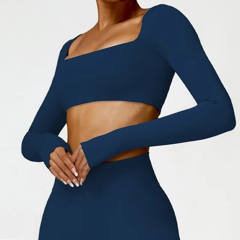 Square Neck Long Sleeve
