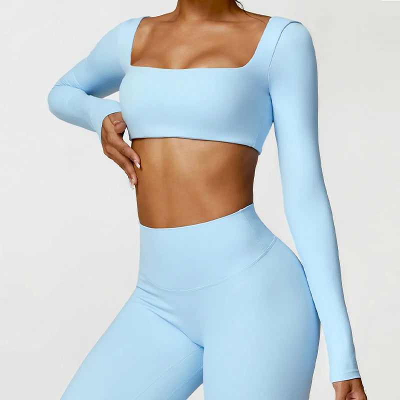 Square Neck Long Sleeve