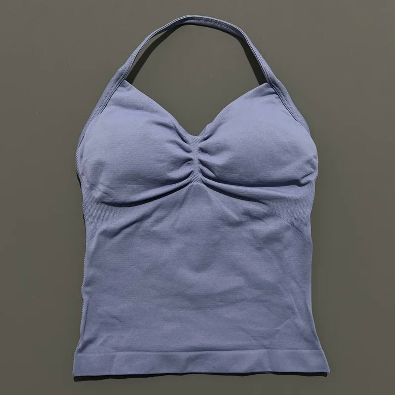 Dynamic Tank With Removable Pads V Neck Sports Sleeveless