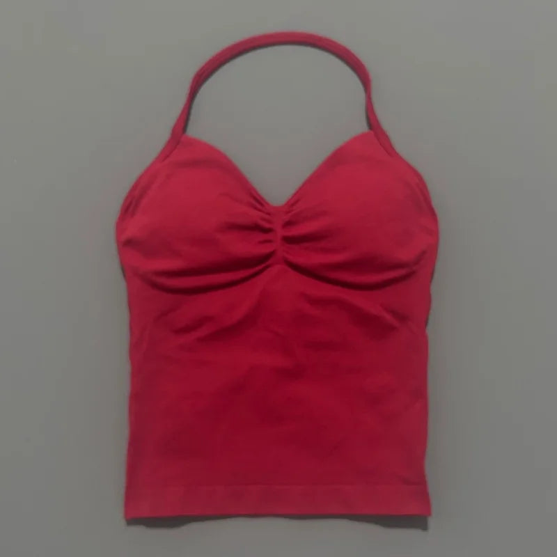 Dynamic Tank With Removable Pads V Neck Sports Sleeveless
