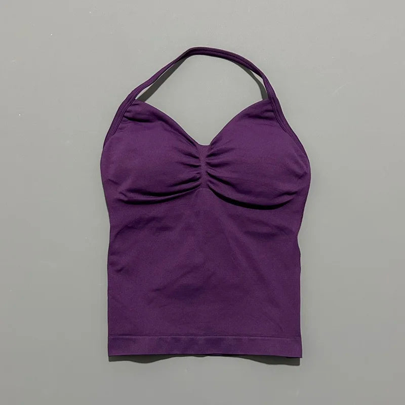 Dynamic Tank With Removable Pads V Neck Sports Sleeveless