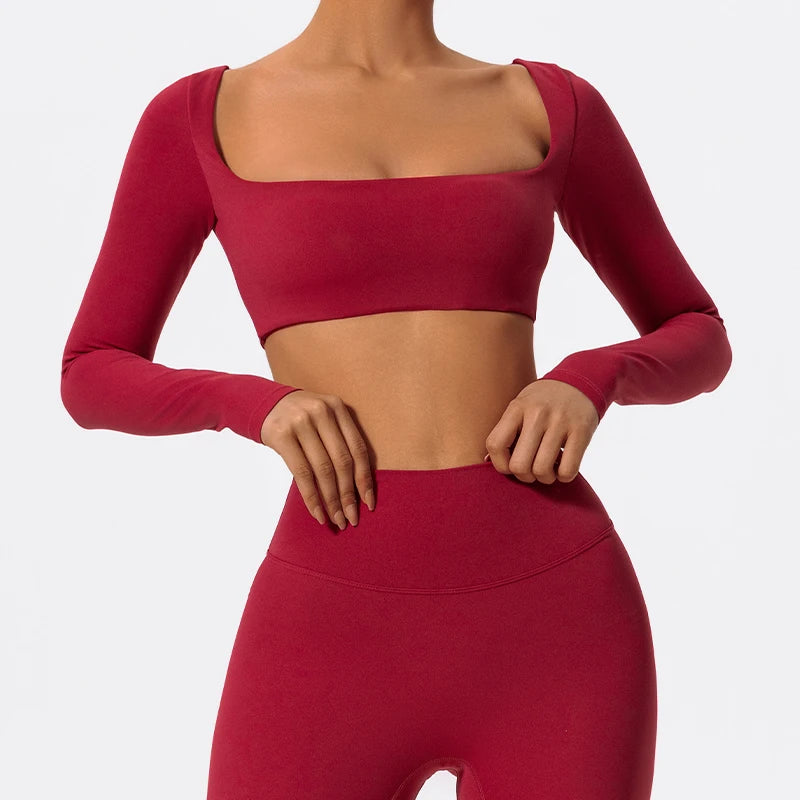 Square Neck Long Sleeve