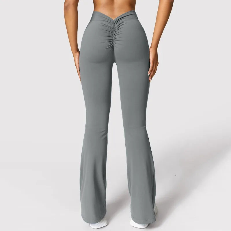 V-back Flare Leggings